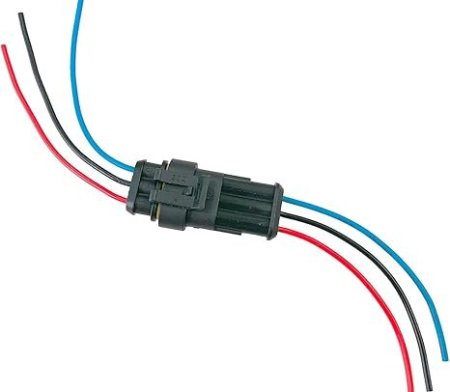 وصلة كهربائية صناعية ضد الماء للحساسات الصناعية و لمتديدات الماكينات الصناعية 3Pin Way Sealed Waterproof Electrical Wire Connector Plug Set auto connectors with cable