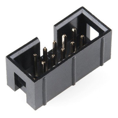 Shrouded Header 2x5 Pin, IDC Connector 10 Pin, BOX Header