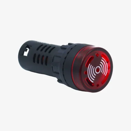 لمبة إشارة مع إنذار لوحة تحكم - Indicator Light Signal Lamp Flash Buzzer Red (220V ac, Red) AD16-22SM