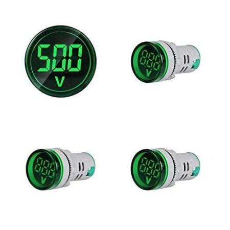 لمبة إشارة مع قراءة الفولت - Voltmeter Signal Lights Digital Display