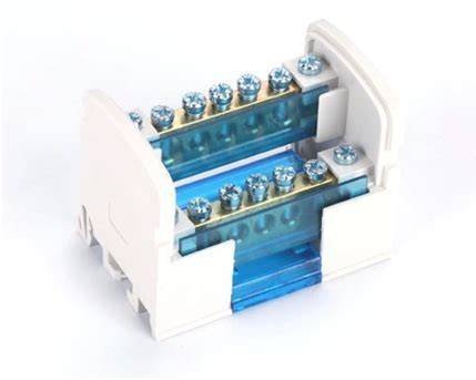 Busbar 2×7 – بلوك توزيع كهربائي 14 نقطة